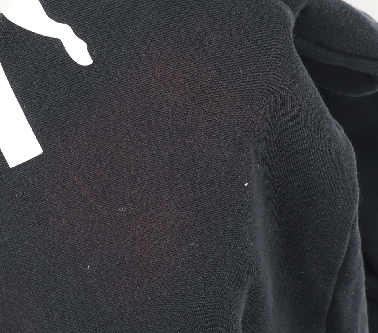 Puma Men's Black S Pullover Hoodie with Logo