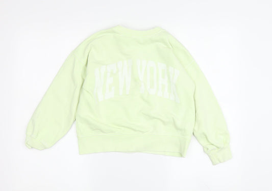 Zara Boys Green Pullover Sweatshirt Size 6-7 Years