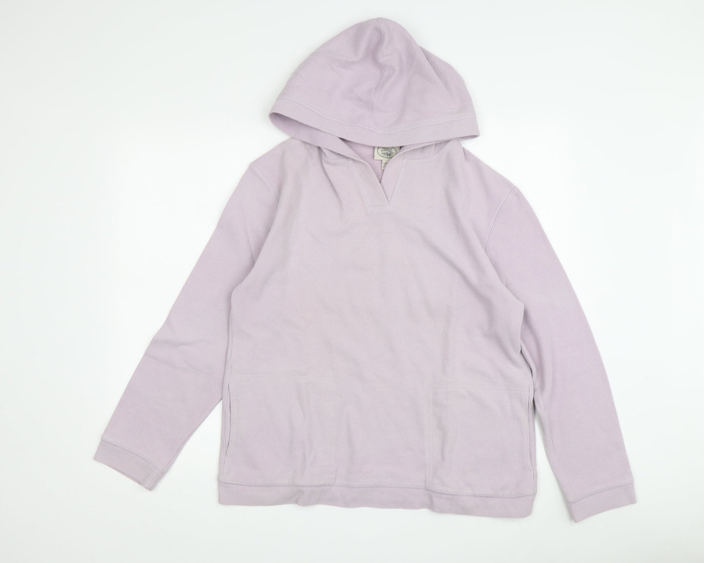 Laura Ashley Women's Purple Pullover Hoodie M