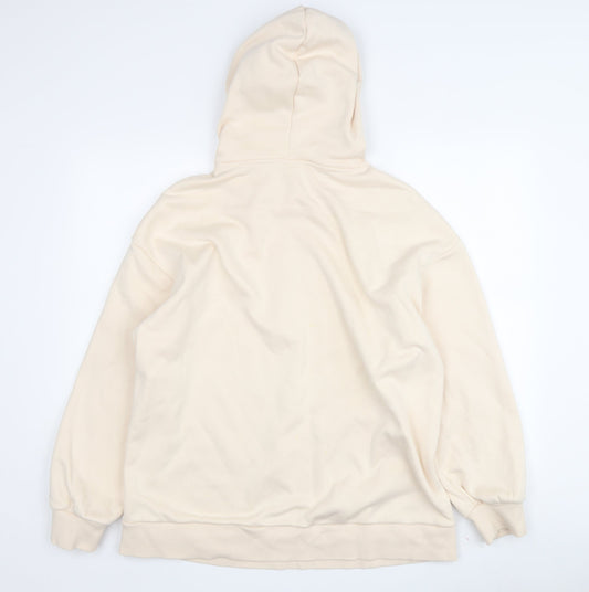 Vision Women's Beige Pullover Hoodie, L, Casual, Relaxed Fit