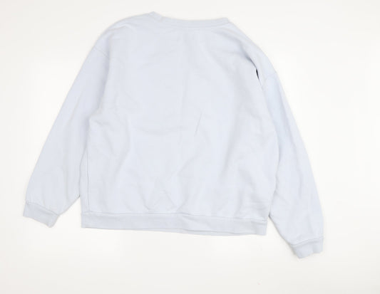 Womens UK 14 Regular Slazenger Blue Pullover Sweatshirt