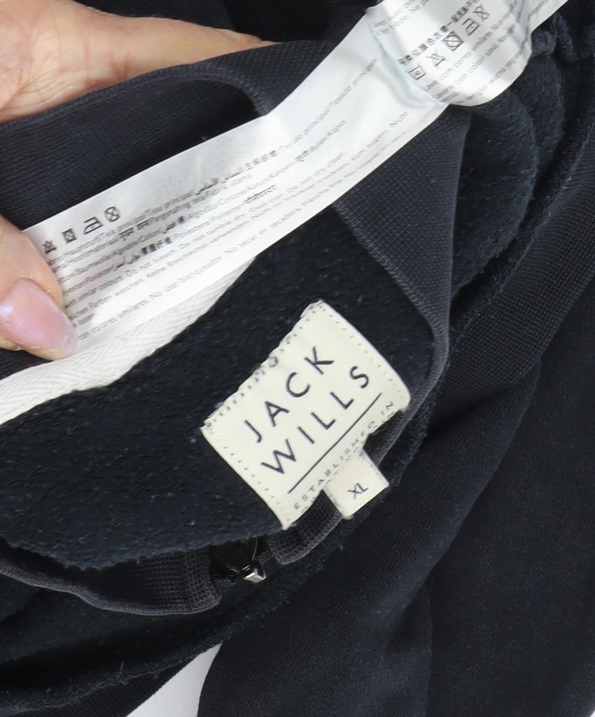 Jack Wills Men's XL Black Bomber Jacket