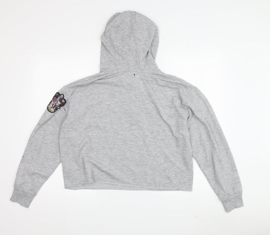 Harry Potter Women's Grey S Hoodie with Embroidered Accents