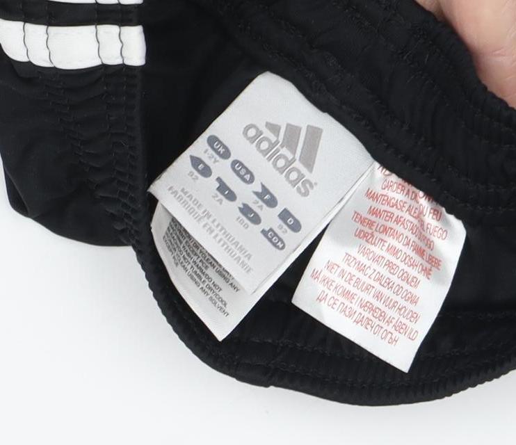 Adidas Unisex Black Sports Shorts - Size 10-12