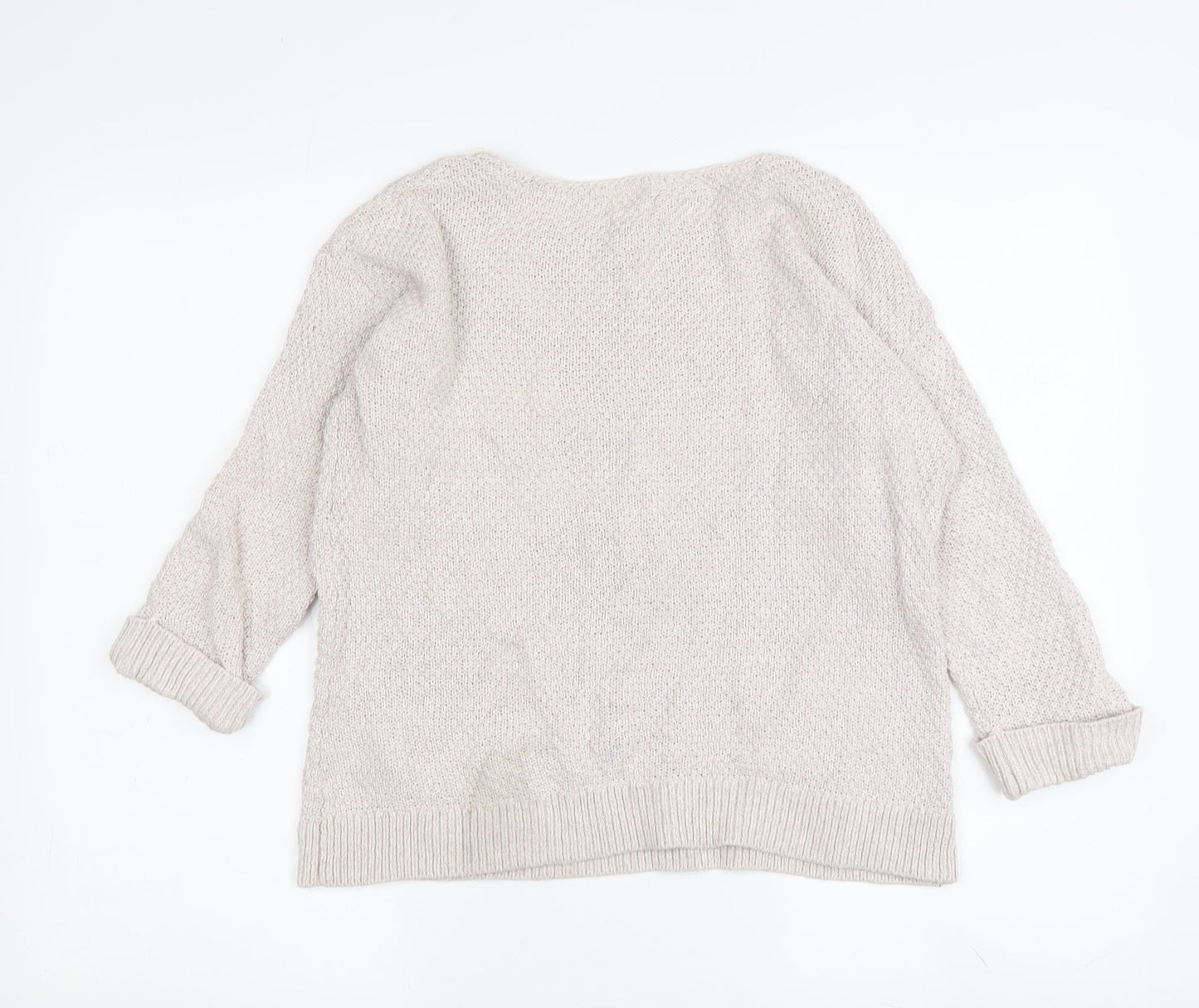 Fat Face Women’s Beige Knit Pullover Jumper UK 8