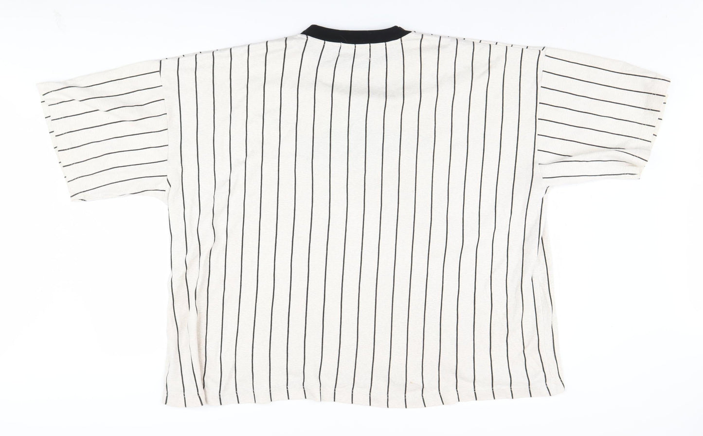 Giorgio Men’s Beige Striped T-Shirt, 4 Plus, Cotton