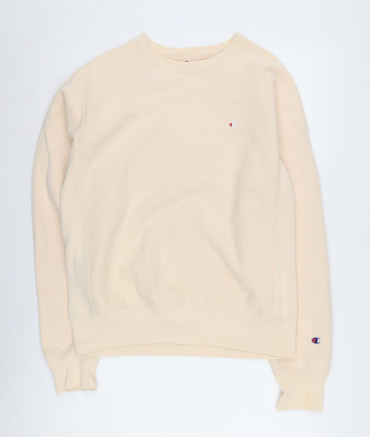 Champion Men's Beige Pullover Sweatshirt Size S