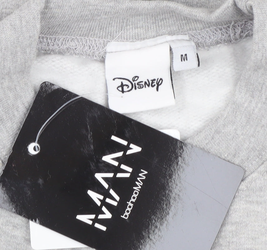 Disney Men's Grey Mickey Mouse Pullover Sweatshirt M