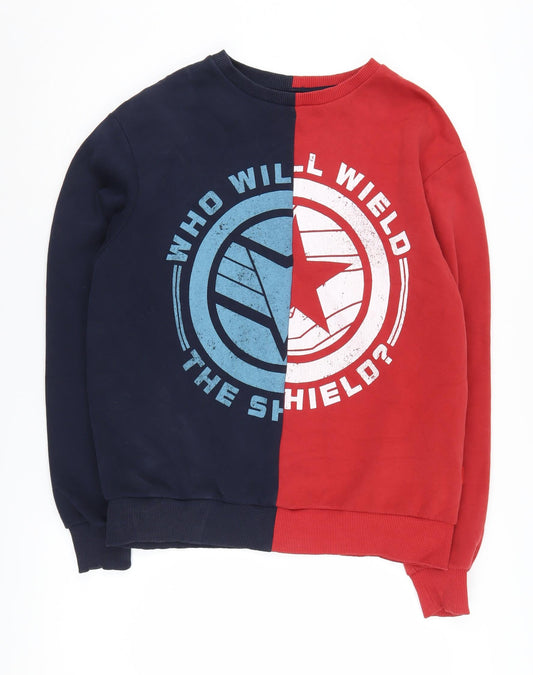 Mens UK M Regular Disney Multicoloured Pullover Sweatshirt