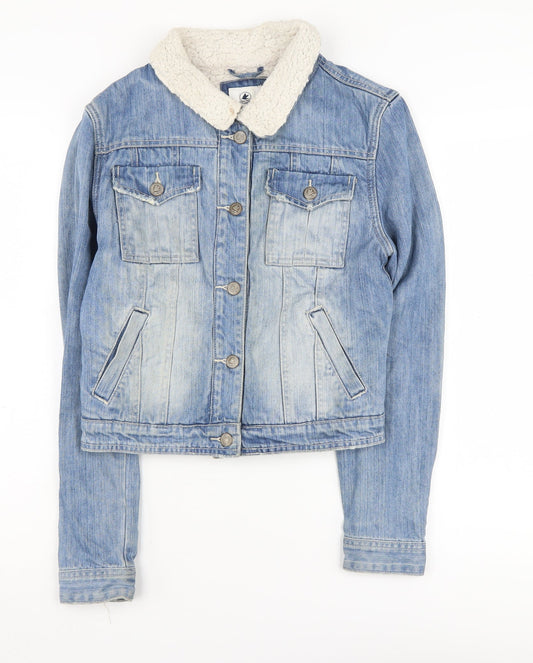 SoulCal Women's Blue Denim Jacket, Size S, Casual Style