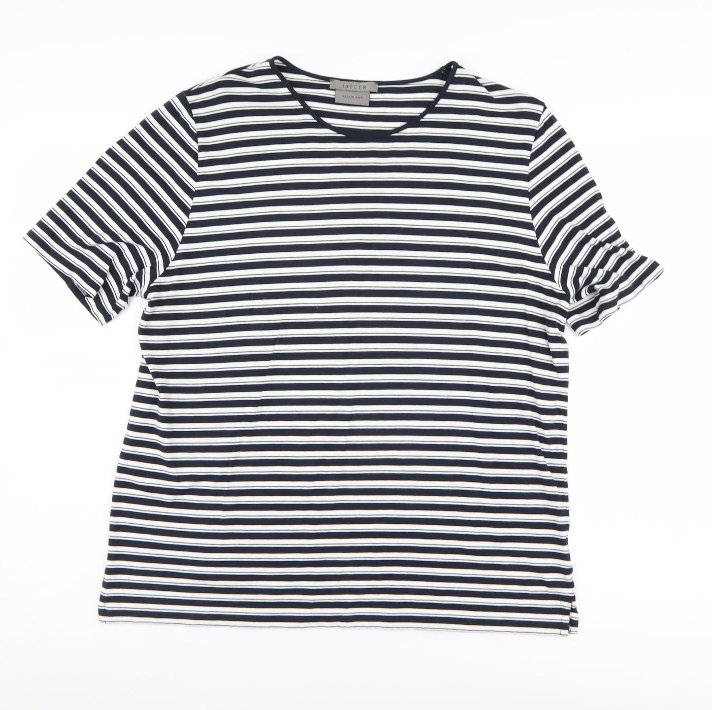 Jaeger Women's Striped T-Shirt M Multicoloured