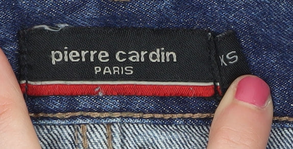 Pierre Cardin Men's Blue Cropped Denim Jeans XS