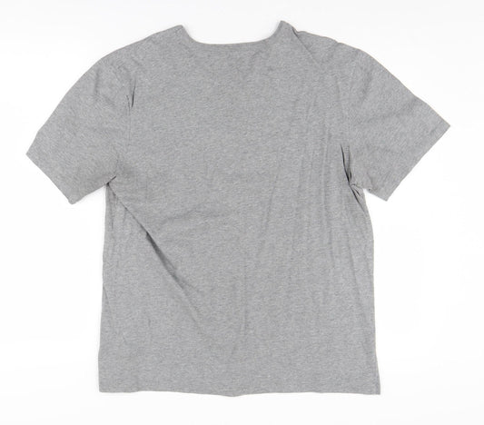 BOSS Grey Men's Crew Neck T-Shirt - Size L