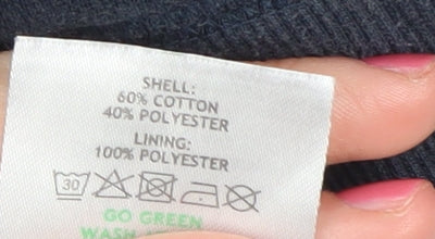 TOG24 Unisex Black Full Zip Hoodie, Size S