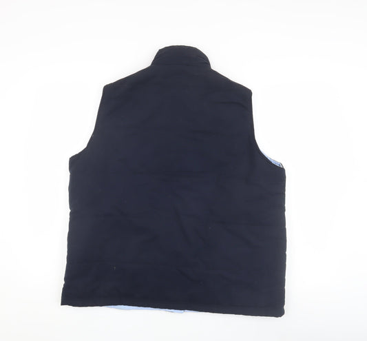 Bonmarche Women's Blue Padded Waistcoat M