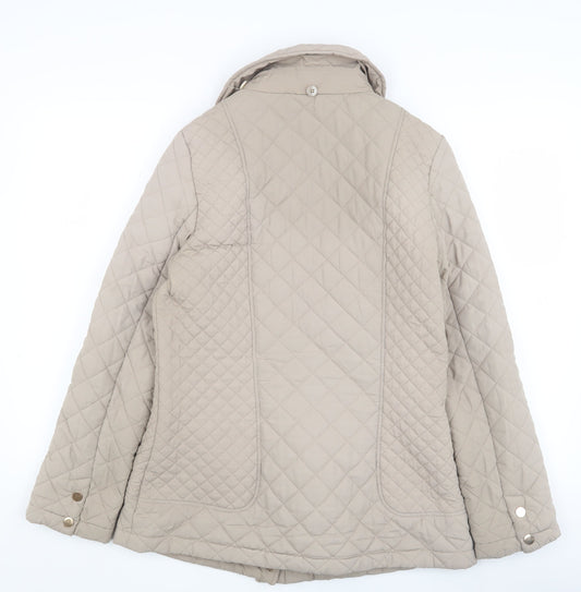 Betty Kay Women's Beige Quilted Jacket Size 10