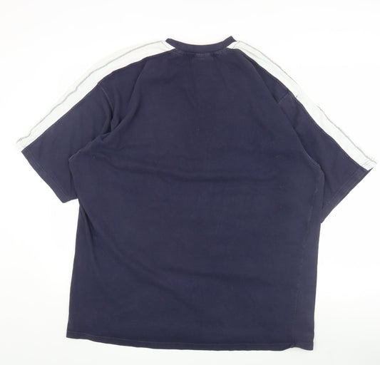 Puma Men's 2XL Blue V-Neck T-Shirt