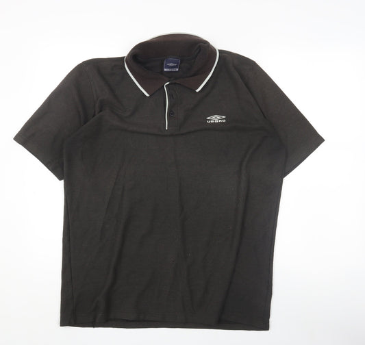 Umbro Men's Brown XL Collared Polo Shirt