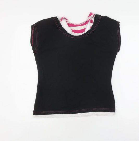 Everlast Women's Black Cap Sleeve T-Shirt