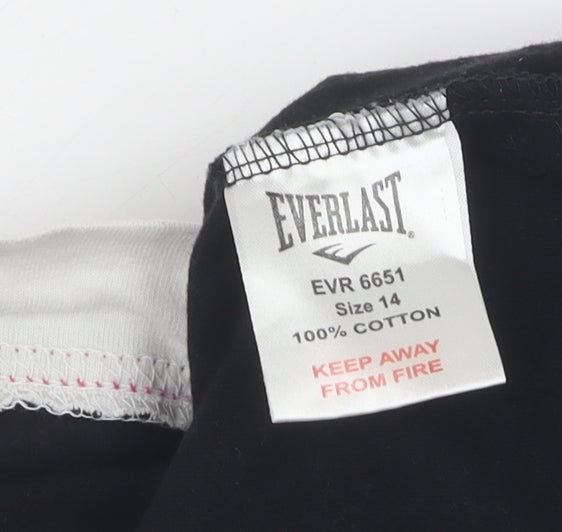 Everlast Women's Black Cap Sleeve T-Shirt