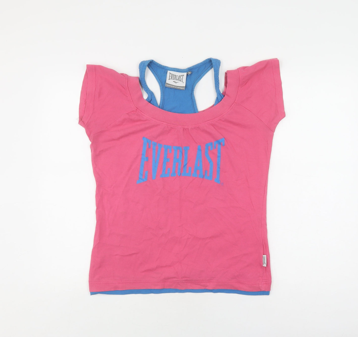 Everlast Women's Pink T-Shirt Scoop Neck Size 14