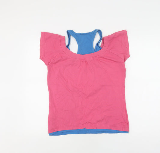 Everlast Women's Pink T-Shirt Scoop Neck Size 14