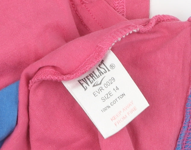 Everlast Women's Pink T-Shirt Scoop Neck Size 14