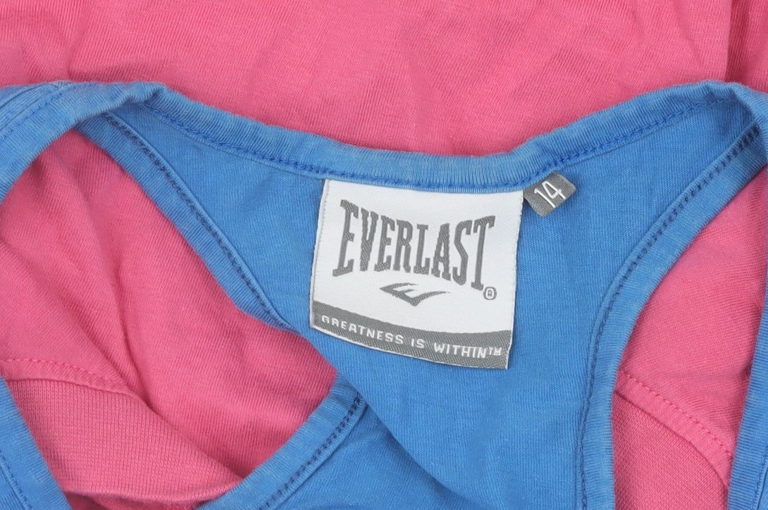 Everlast Women's Pink T-Shirt Scoop Neck Size 14