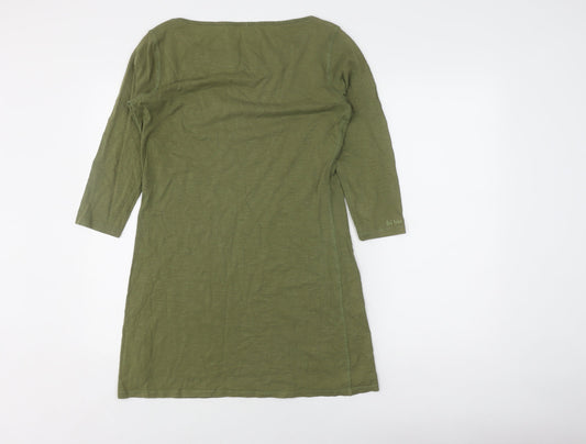 Fat Face Women's Green 3/4 Sleeve T-Shirt