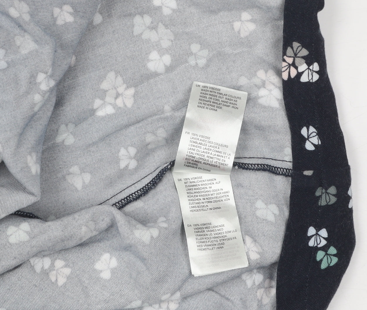 White Stuff Black Floral Shirt Dress Size 10