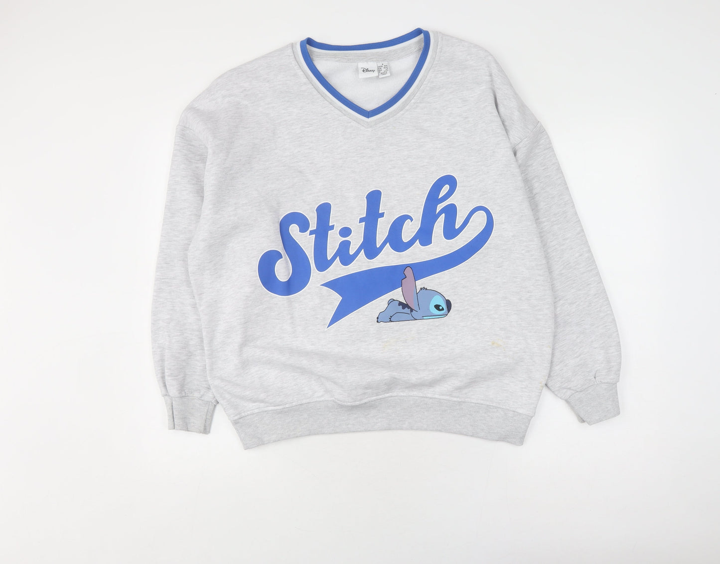 Disney Women’s Grey Stitch Sweatshirt Size S