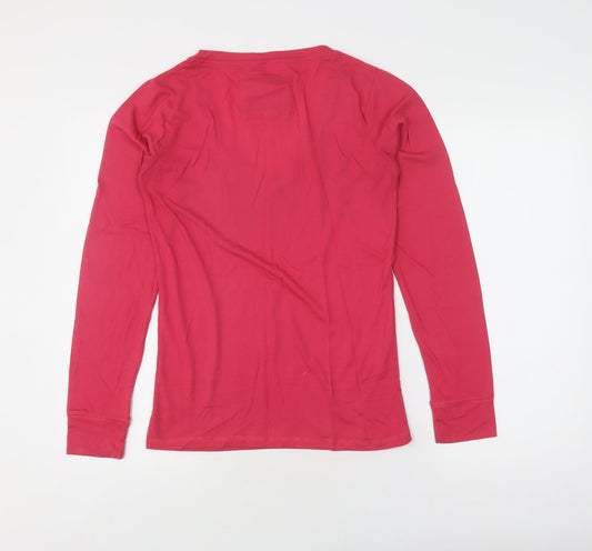 Womens UK Size L Surf Classic Red Polyester Blend T-Shirt
