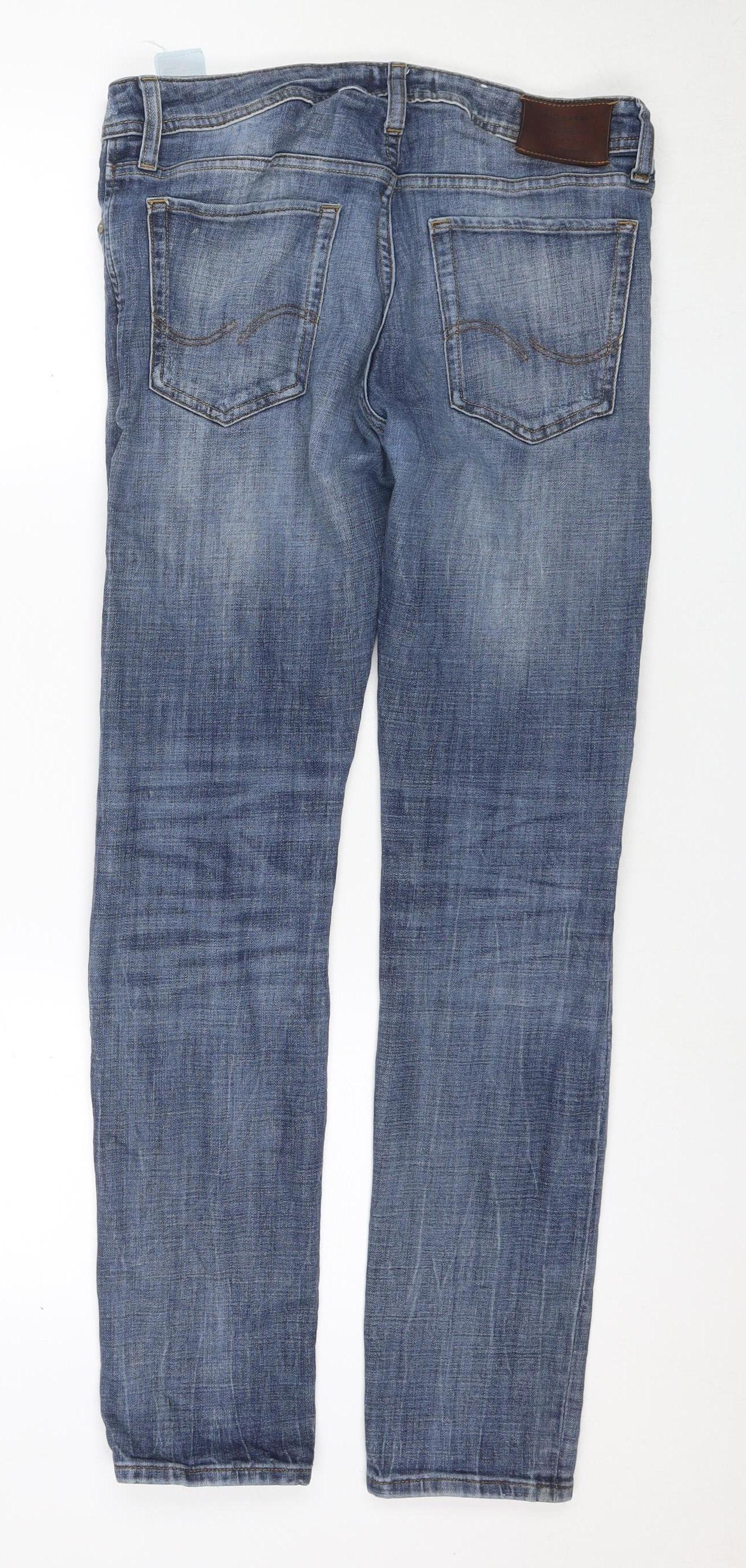 Jack & Jones Men’s Blue Slim Straight Jeans