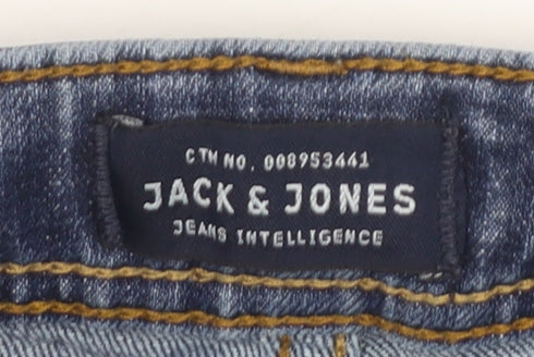 Jack & Jones Men’s Blue Slim Straight Jeans