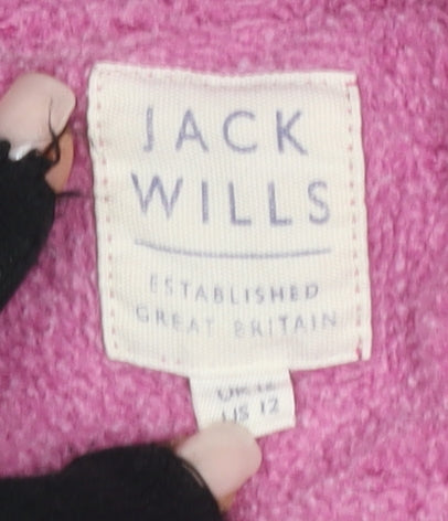 Jack Wills Women's Pink Pullover Hoodie Size 12