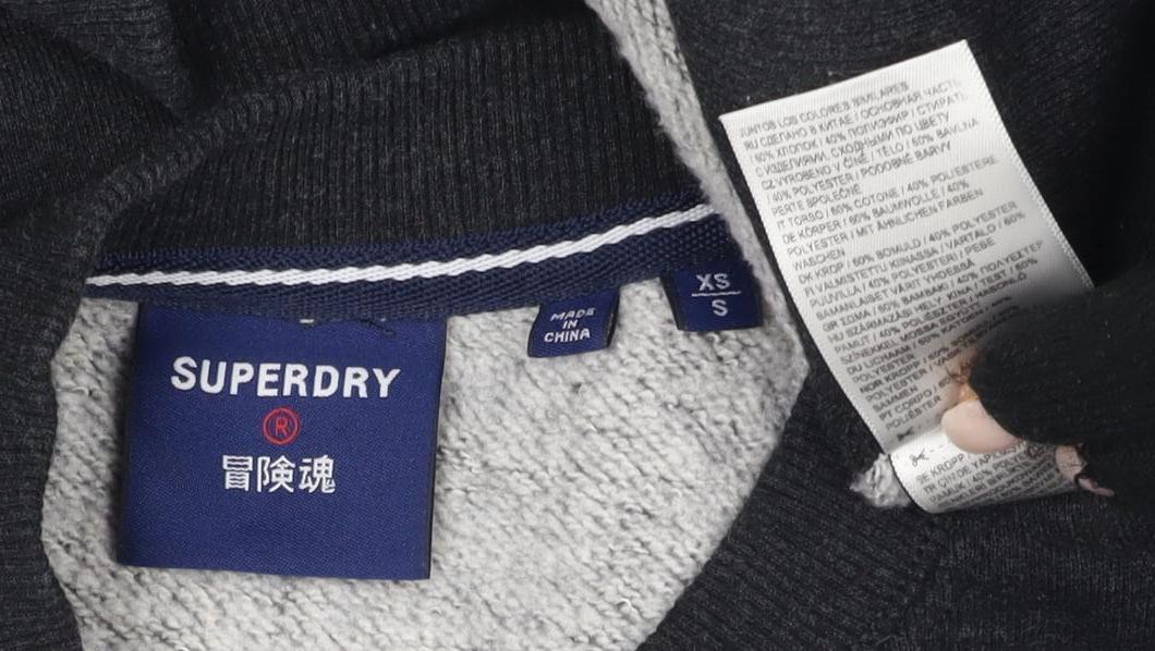 Superdry Men's Black XS Graphic Pullover Sweatshirt
