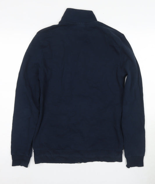 ASOS DESIGN Men's Blue Full Zip Sweatshirt M