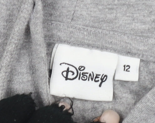 Disney Women’s Grey Full Zip Hoodie Size 12