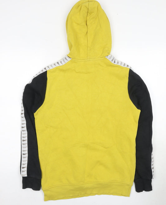 Reebok Men's Yellow S Logo Hoodie Pullover