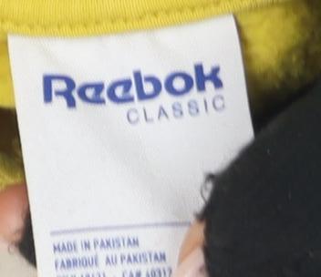 Reebok Men's Yellow S Logo Hoodie Pullover