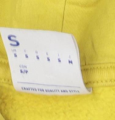 Reebok Men's Yellow S Logo Hoodie Pullover