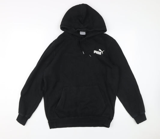 Puma Black Men's Hoodie, S, Pullover, Logo, Hooded