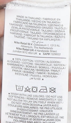 Nike Men's White Medium Sports T-Shirt with Logo