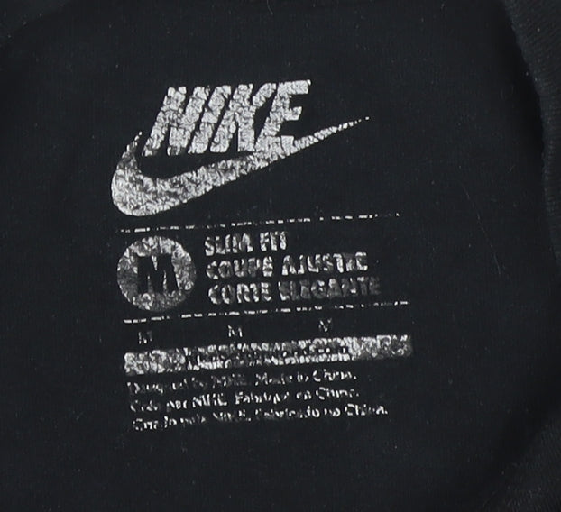 Nike Unisex Black Slim Fit T-Shirt Medium