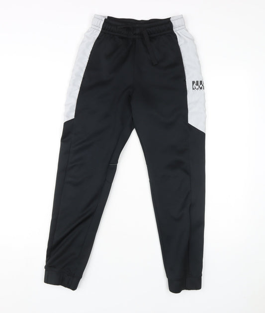 Nike Boys Black Jogger Trousers - Size L, Elastic Waist, Pockets