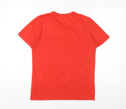 Puma Men's Red XS T-Shirt, Crew Neck, Cotton