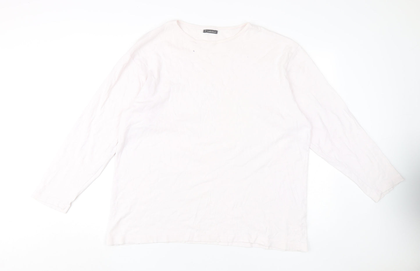 Hawkshead Women's White Basic T-Shirt, L, All Seasons