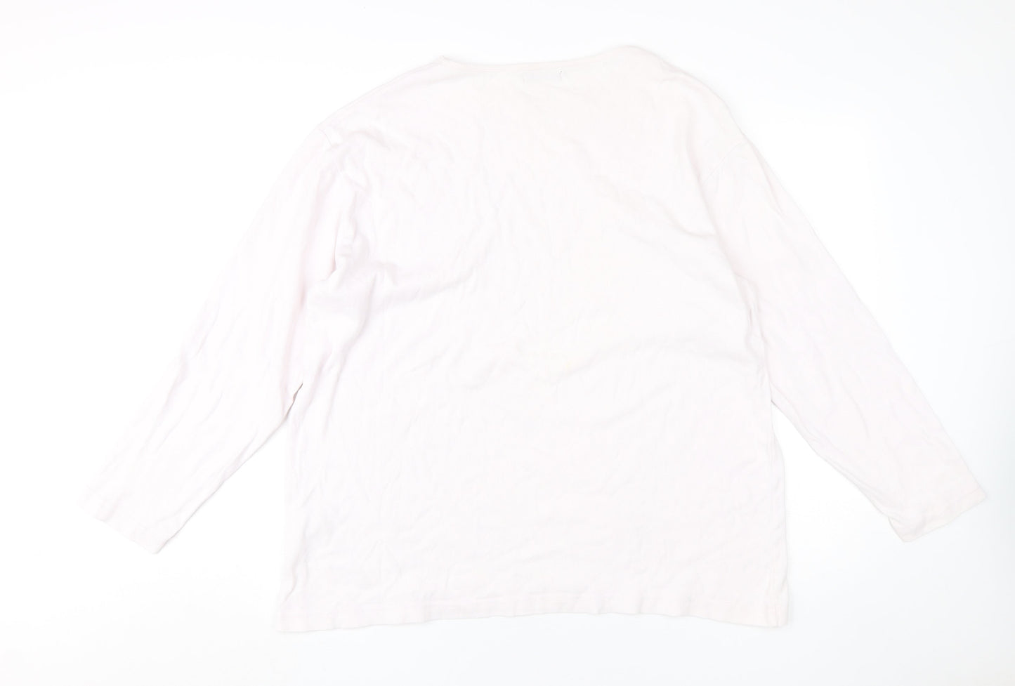 Hawkshead Women's White Basic T-Shirt, L, All Seasons