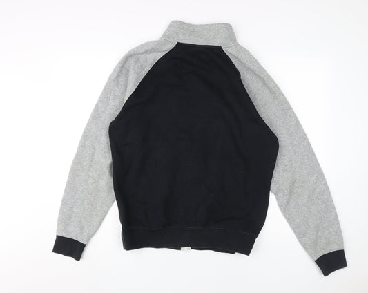 Nike Men's Full Zip Sweatshirt Black Grey Ivory S