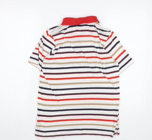 American Eagle Women's Multicoloured Polo Shirt S